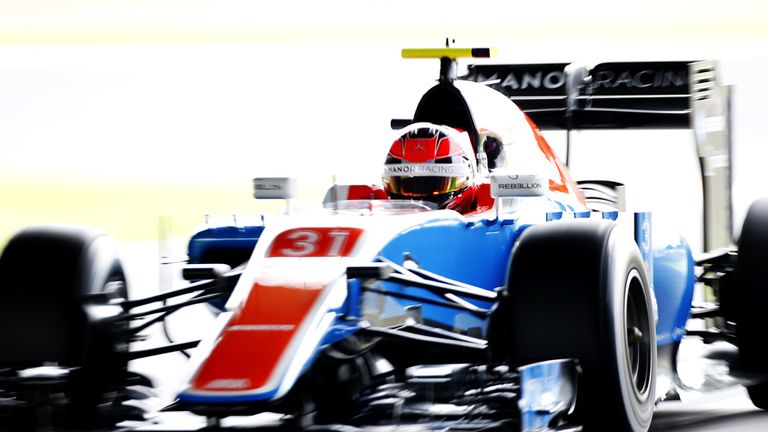 Manor's Esteban Ocon shines bright during qualifying for the Japanese GP - Picture from Sutton Images 