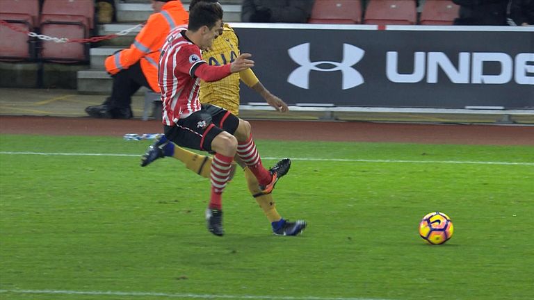Was Jose Fonte lucky to escape punishment after this tackle?
