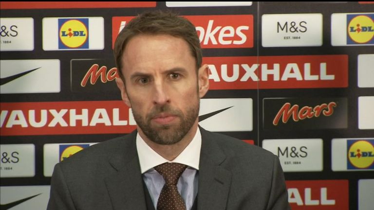 Gareth Southgate faces the media for the first time after being named permanent England manager