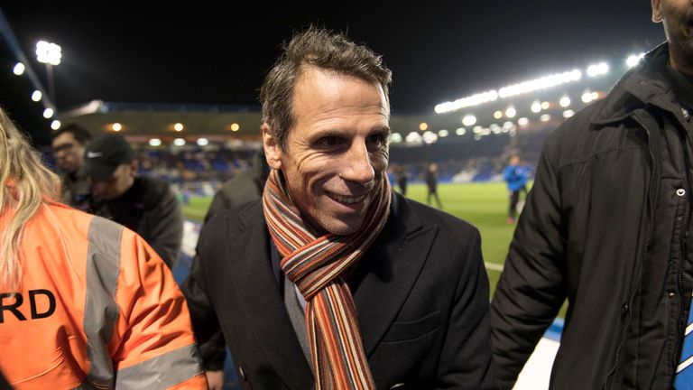 New Birmingham manager Gianfranco Zola ahead of the Sky Bet Championship game with Brighton