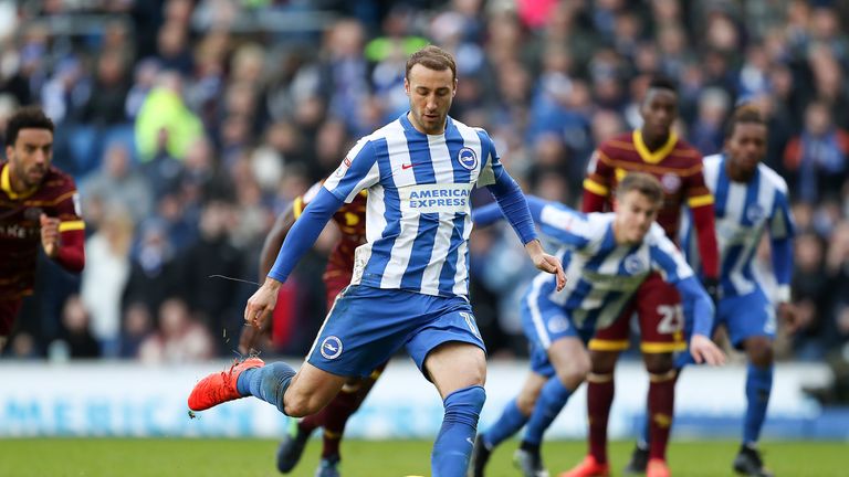 Glenn Murray doubles Brighton's lead from the penalty spot
