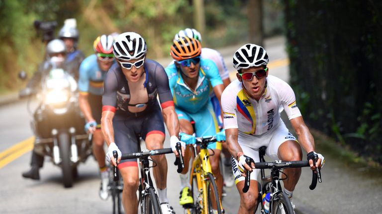 Sergio Henao has joined the move, with just Kwiatkowski left up the road...