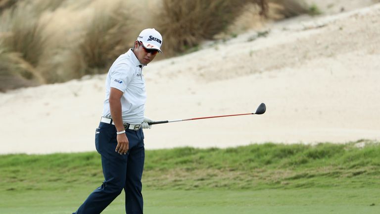 Hideki Matsuyama during the final round of the Hero World Challenge at Albany, The Bahamas