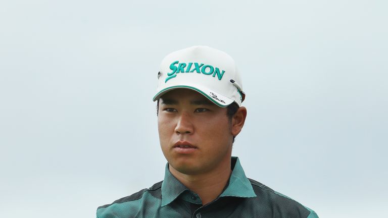 NASSAU, BAHAMAS - DECEMBER 03:  Hideki Matsuyama of Japan walks across the practice green during round three of the Hero World Challenge at Albany, The Bah