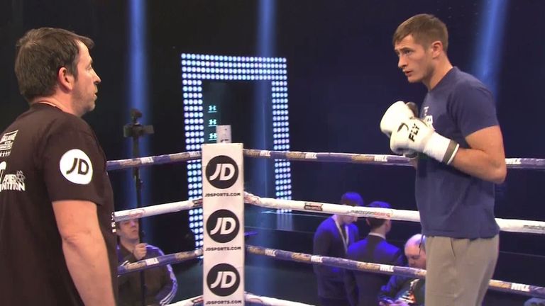 HOSEA BURTON TRAINS WITH TRAINER JOE GALLAGHER