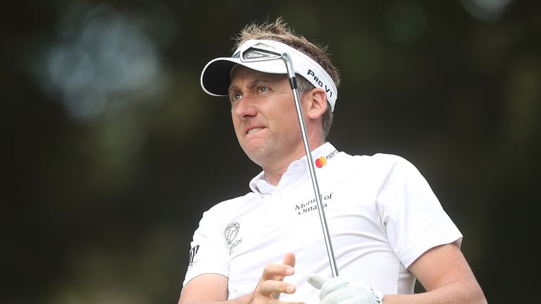 GOLD COAST, AUSTRALIA - DECEMBER 01:  Ian Poulter of England plays a tee shot during day one of the 2016 Australian PGA Championship at RACV Royal Pines Re