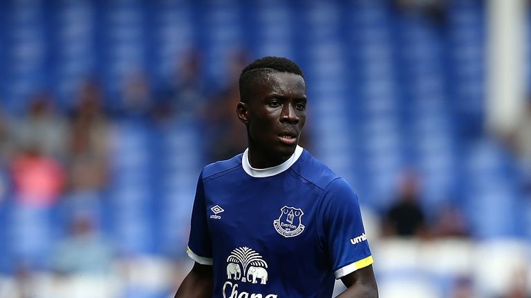 LIVERPOOL, ENGLAND - AUGUST 06:  Idrissa Gana Gueye of Everton in action during the pre-season friendly match between Everton and Espanyol at Goodison Park