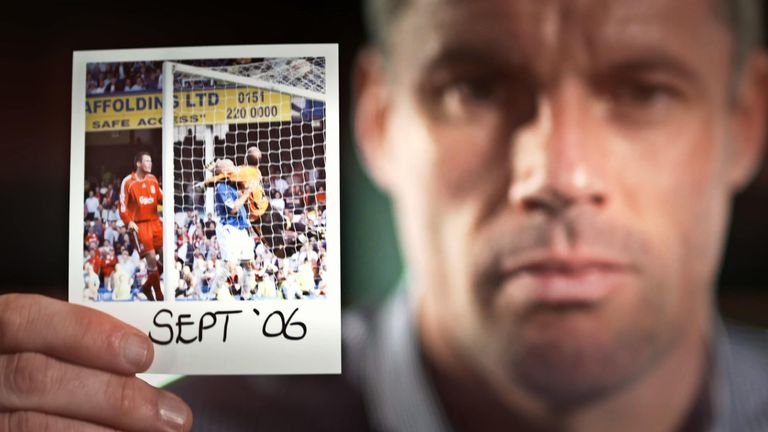 Jamie Carragher remembers Liverpool's 3-0 derby defeat in 2006 - and says he "had a nightmare"