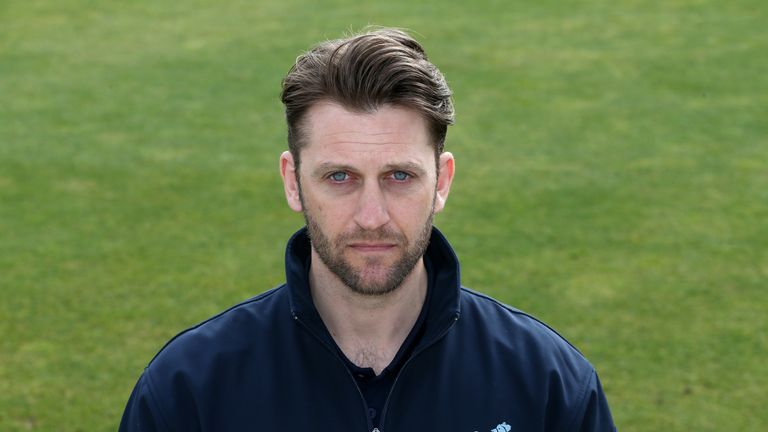 BIRMINGHAM, ENGLAND - APRIL 04:  Jim Troughton, fielding coach of Warwickshire CCC poses for a portrait during the photocall held at Edgbaston on April 4, 