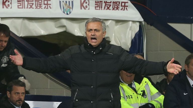 during the Premier League match between West Bromwich Albion and Manchester United at The Hawthorns on December 17, 2016 in West Bromwich, England.