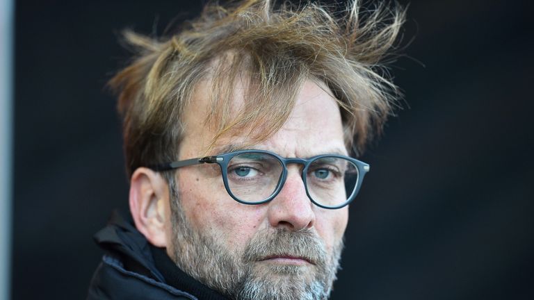Jurgen Klopp ahead of the match between Bournemouth and Liverpool at the Vitality Stadium