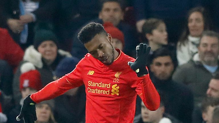 Liverpool's Daniel Sturridge celebrates 