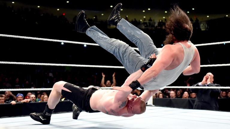 Brock Lesnar v Luke Harper - WWE Roadblock