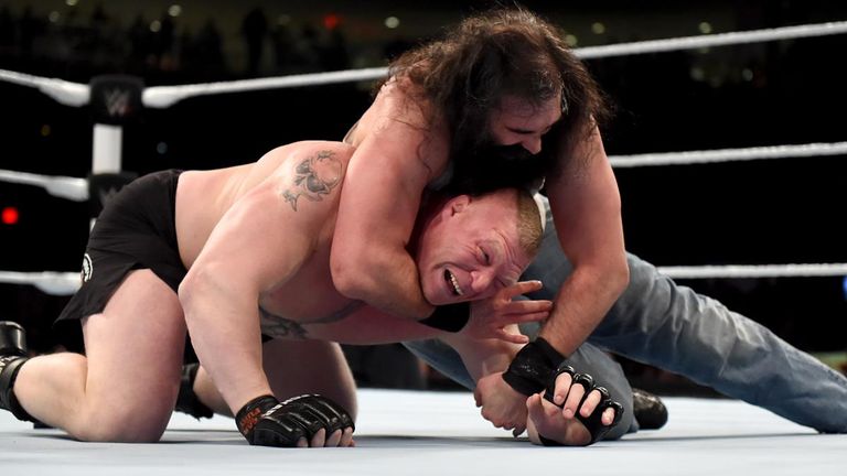 Brock Lesnar v Luke Harper - WWE Roadblock (March 2016)