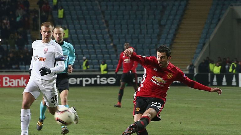 Henrikh Mkhitaryan scored for Manchester United