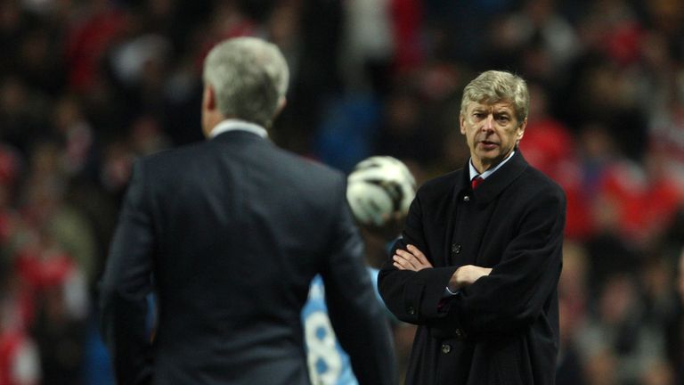 Hughes and Wenger clashed during the Welshman's time at Manchester City