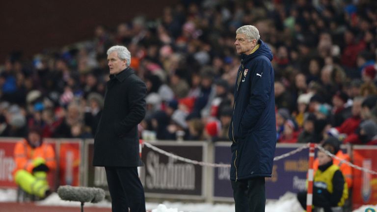 Mark Hughes and Arsene Wenger have clashed down the years