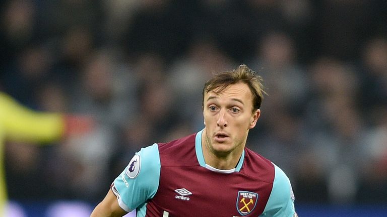 West Ham United's Mark Noble during the Premier League match at London Stadium. PRESS ASSOCIATION Photo. Picture date: Saturday December 17, 2016. See PA s