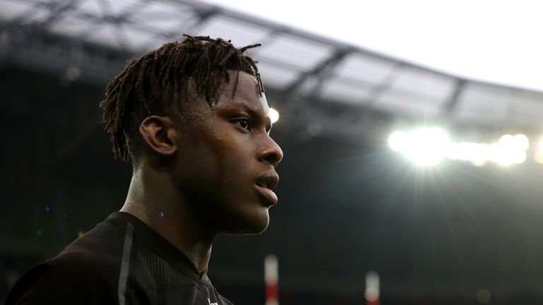 Maro Itoje of Saracens looks on during the European Rugby Champions Cup Final match between Racing 92 and Saracens at Stade de Lyon