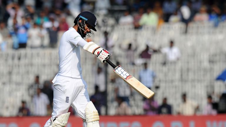 Moeen Ali's soft dismissal sparked a dramatic England collapse (Credit: AFP)