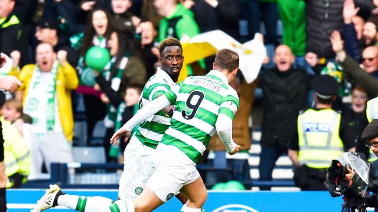 Celtic strikers Moussa Dembele and Leigh Griffiths