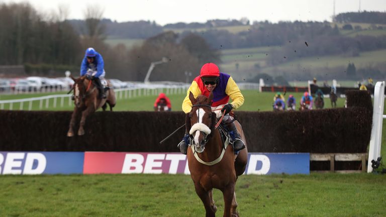 Native River and Richard Johnson come home clear to win the Coral Welsh National at Chepstow.