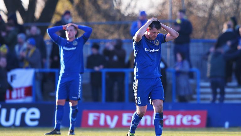 Curzon Ashton suffered an agonising loss to Wimbledon