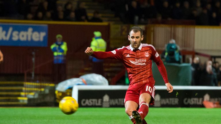 Aberdeen's Niall McGinn completes the scoring for the away side