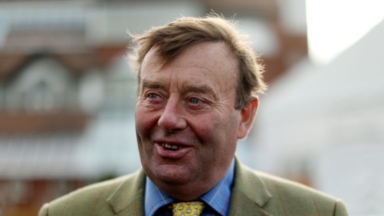 Nicky Henderson during the Hennessey Gold Cup preview day at Newbury Racecourse.