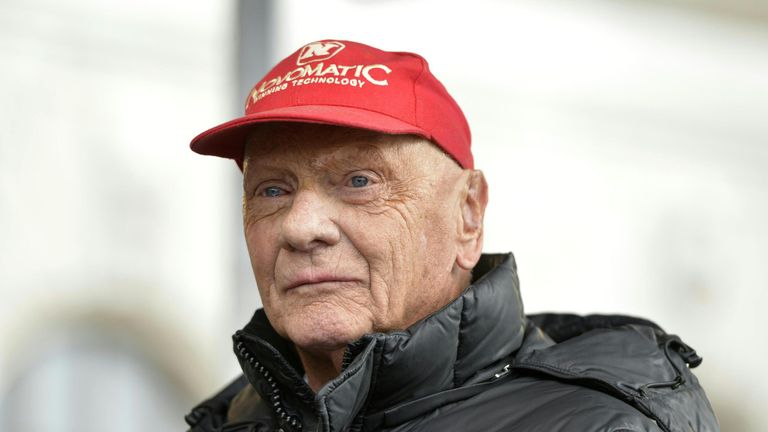 Austrian former Formula One driver Niki Lauda is pictured on December 2, 2016 on the occasion of the event  "Austrian Automobile Motorcycle and Touring Clu