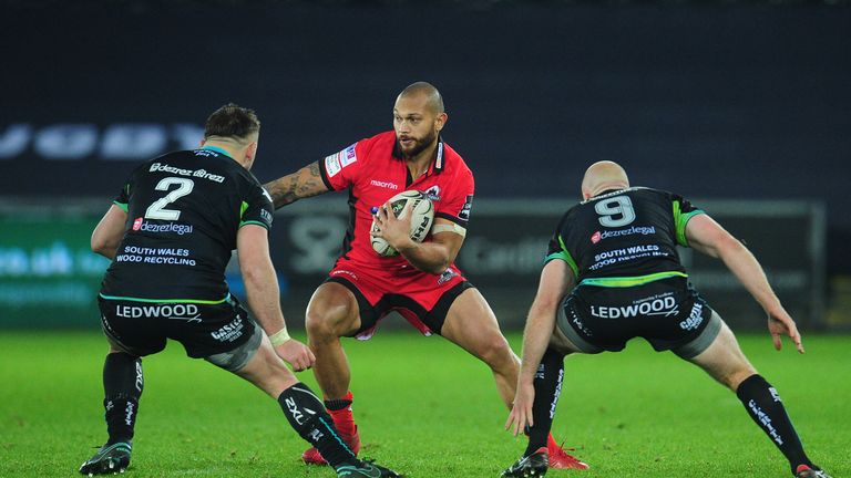 Ospreys vs Edinburgh.Edinburgh's Viliami Helu.Mandatory Credit ..INPHO/Kevin Barnes
