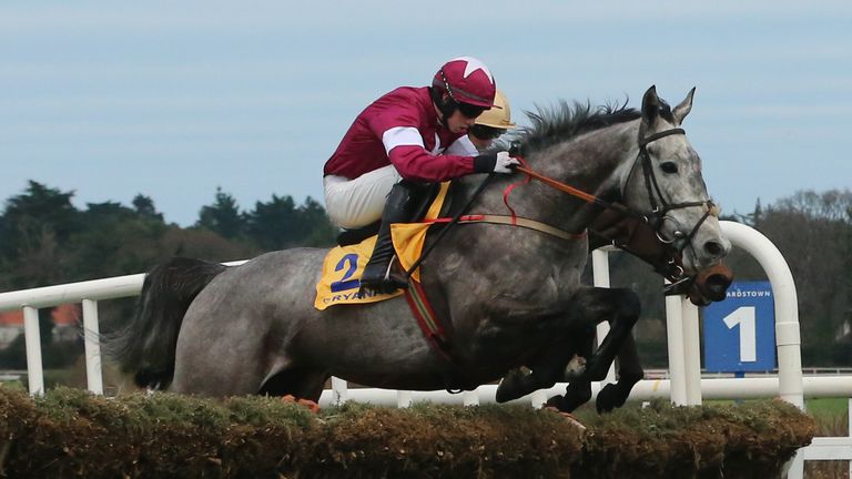 Petit Mouchoir was kept company by Nichols Canyon in the early stages of the Ryanair Hurdle before stretching away to score.