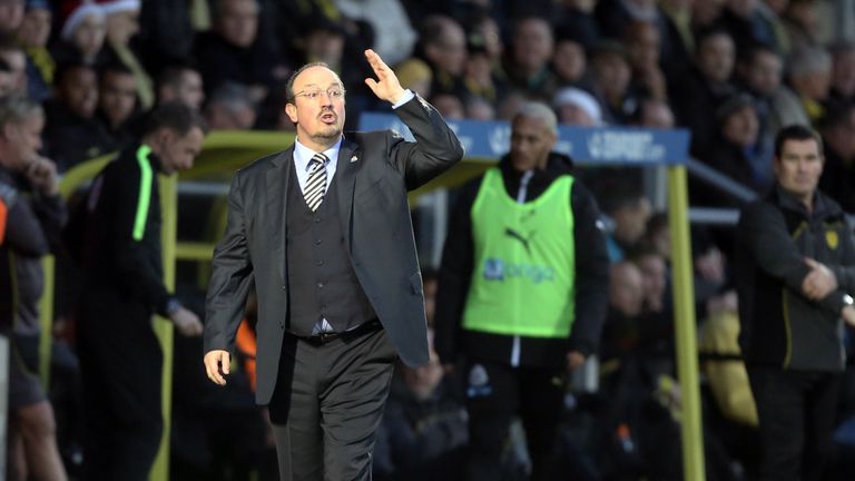 Newcastle manager Rafael Benitez 