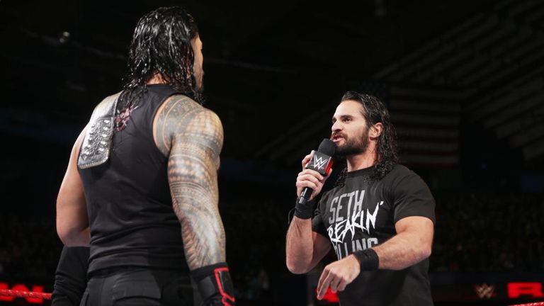WWE Raw - Roman Reigns and Seth Rollins