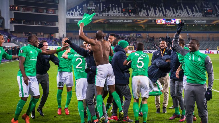 St Etienne produced a stunning comeback to win 3-2 at Anderlecht and top Group C after six matches