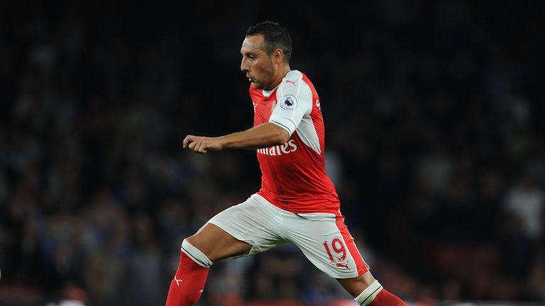 LONDON, ENGLAND - SEPTEMBER 24: Santi Cazorla of Arsenal during the Premier League match against Chelsea at Emirates Stadium on September 24, 2016