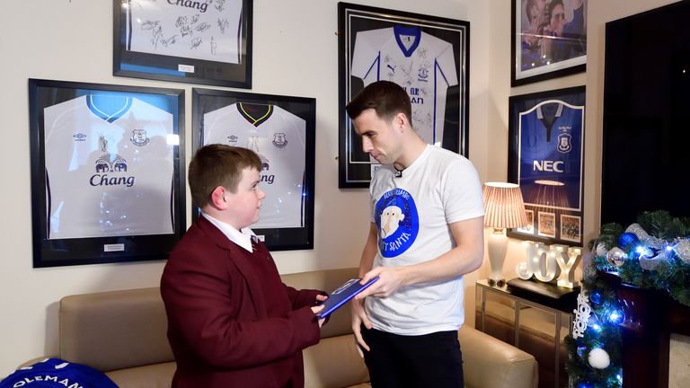 Seamus Coleman delivered young Everton fan Will McKenzie FA Cup tickets 