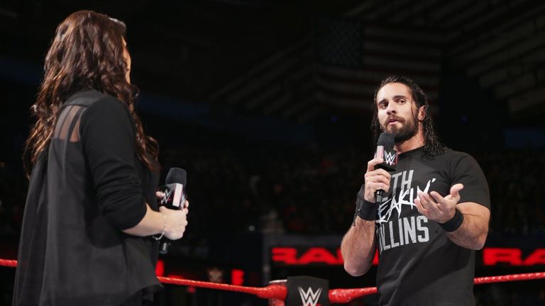 WWE Raw - Stephanie McMahon and Seth Rollins