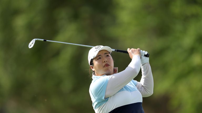 Shangshan Feng during the final round of the 2016 Omega Dubai Ladies Masters