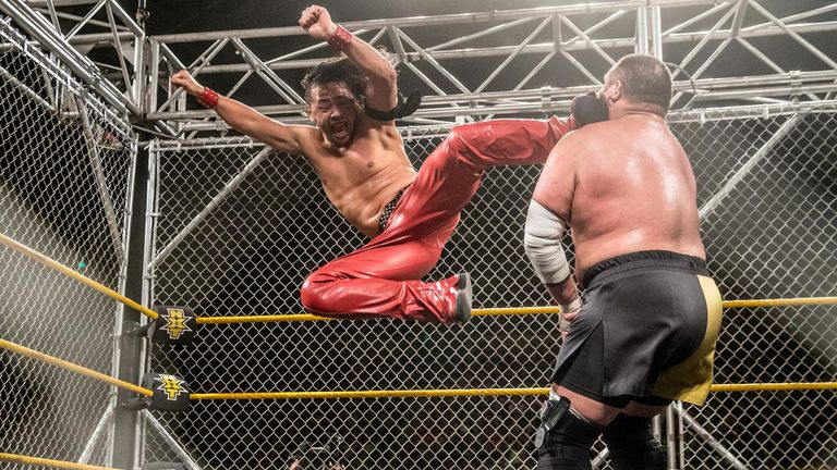 WWE NXT - Samoa Joe v Shinsuke Nakamura (Steel Cage)