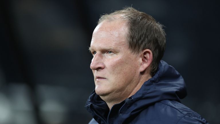 NEWCASTLE UPON TYNE, ENGLAND - OCTOBER 25: Simon Grayson manager of Preston North End looks on during the EFL Cup Fourth Round match between Newcastle Unit