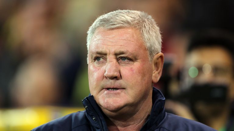 Aston Villa manager Steve Bruce saw his side fail to register a shot on target until the 94th minute