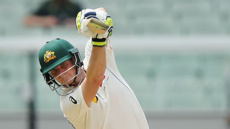 Steve Smith strokes into the off side at the MCG