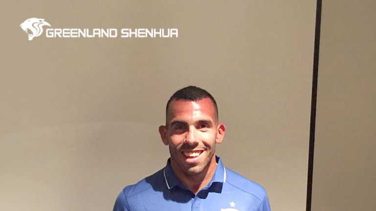 Carlos Tevez has signed for Shanghai Shenhua (credit: Shanghai Shenhua FC)