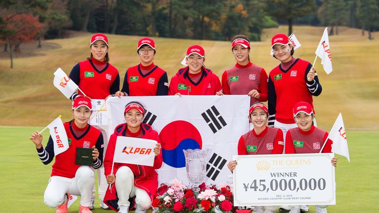 The KPLGA team celebrate their success