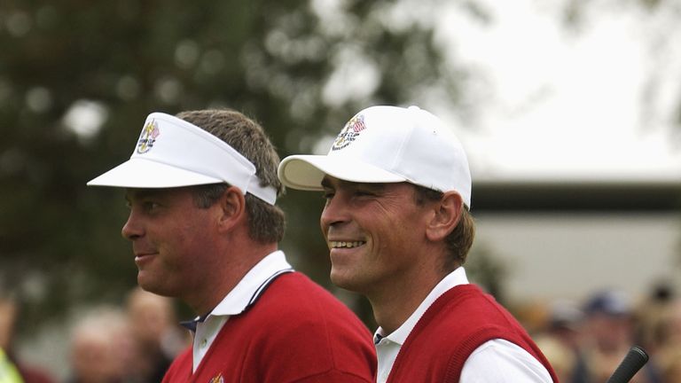 Thomas Bjorn played alongside Darren Clarke three times in 2002