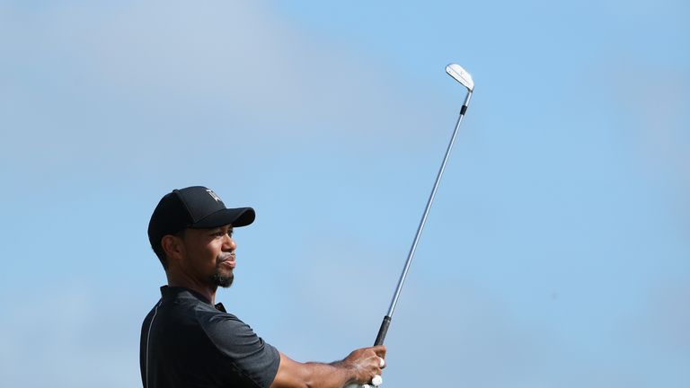 Woods looked in good shape with his irons, but he paid the price for a number of wayward drives