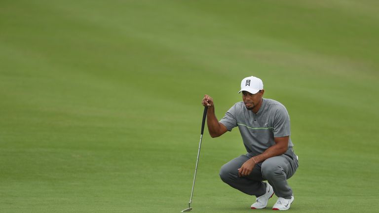 Tiger Woods during round three of the Hero World Challenge at Albany