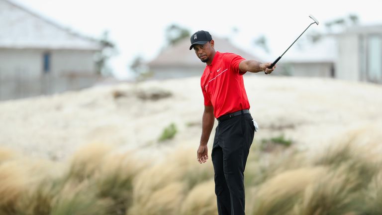 Tiger Woods during the final round of the Hero World Challenge
