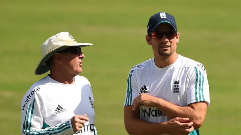 Trevor Bayliss has become irritated by speculation over Alastair Cook's future as England captain (Credit: AFP)
